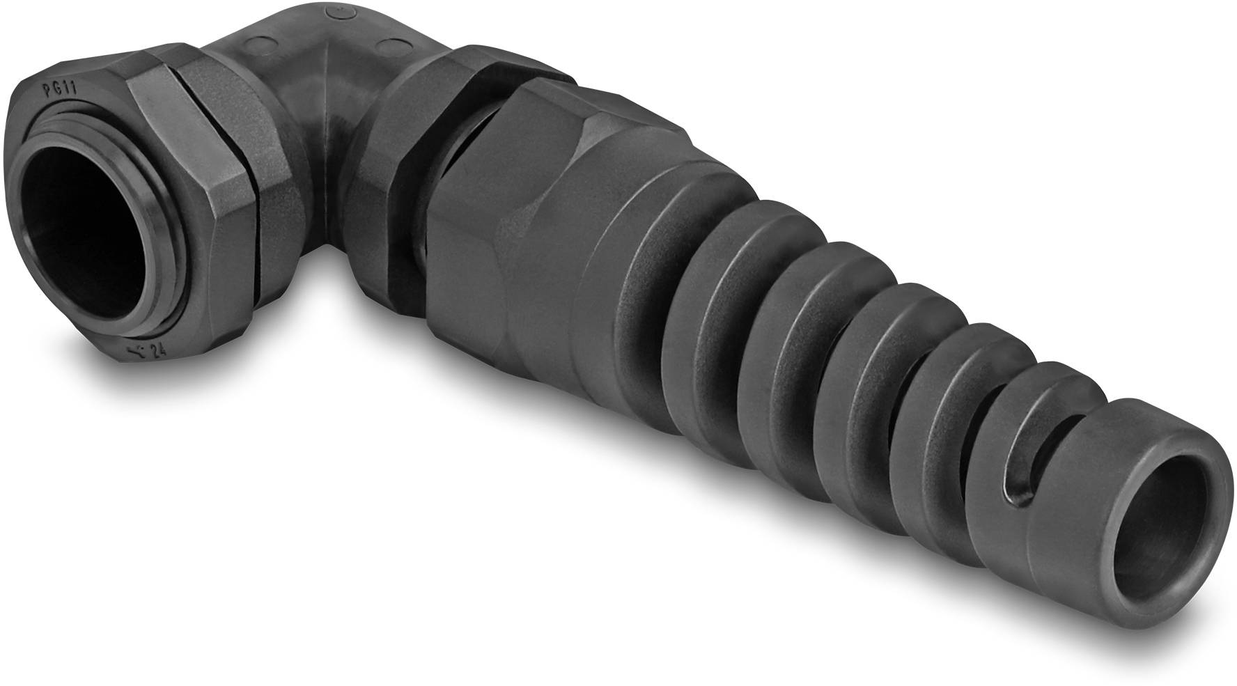 Delock 60583 gewinkelt PG11 Kunststoff Schwarz 1 St.-1