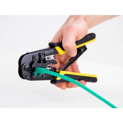 Delock 90505 90505 Multifunktionszange Modularstecker (Westernstecker) Inkl. Abisolierwerkzeug RJ45-4