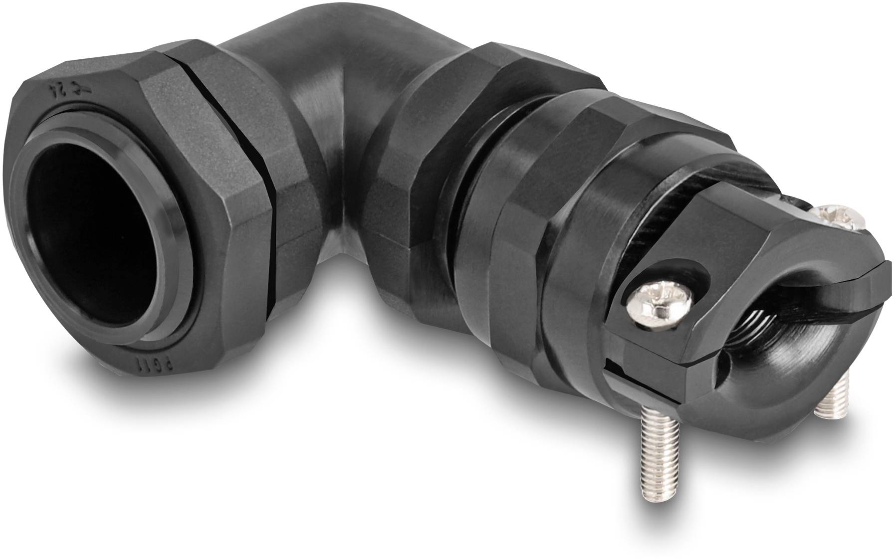 Delock 60593 mit Biegeschutz Kunststoff Schwarz 1 St.-0