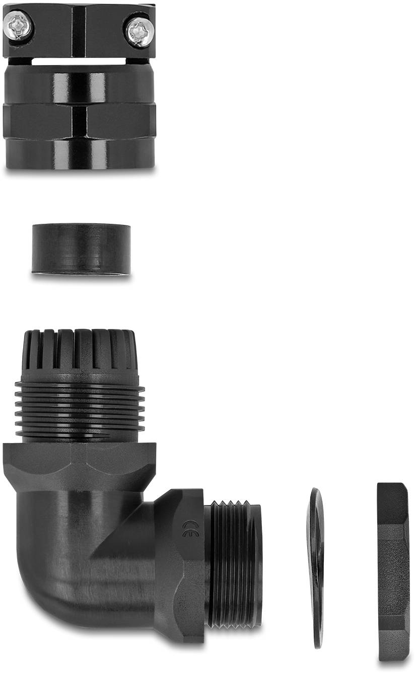 Delock 60593 mit Biegeschutz Kunststoff Schwarz 1 St.-2