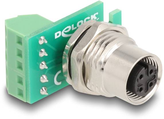 Delock Seriell Adapter [1x M12-Buchse - 1x Buchse] Grün