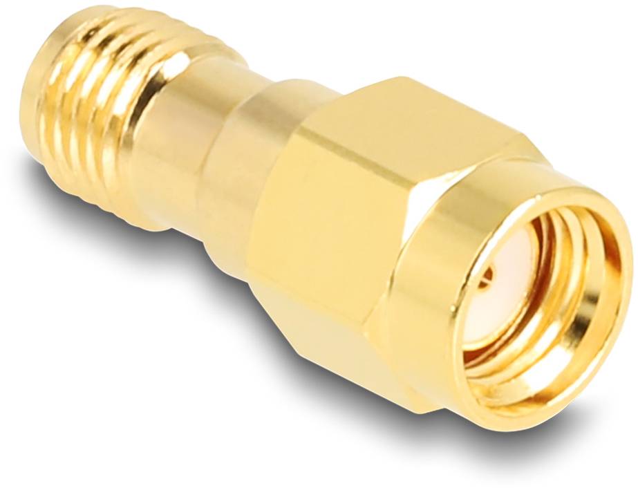Delock 90203 90203 HF-Adapter RPSMA-Stecker - SMA-Buchse 1 St.