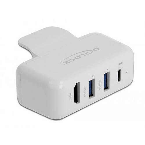 Thumbnail - Delock 64080 USB Ladegerät USB-C® Buchse (Power Delivery), USB-A Buchse USB PD Weiß Steckdose USB Power Delivery (USB-PD...
