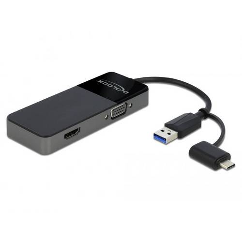 Thumbnail - Delock 64085 USB 3.2 Gen 1-Hub (USB 3.0) Schwarz