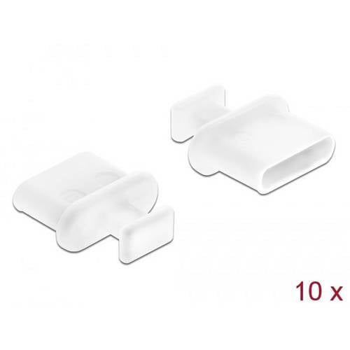 Thumbnail - DeLOCK Staubschutz für USB Type-C Buchse mit Griff 10 Stück weiß 64094 64094 Delock Inhalt: 1 St.
