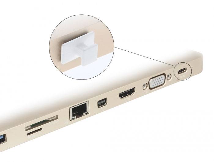 Staubschutz für USB Type-C™ Buchse mit großem Griff 10 Stück weiß 64097 64097 Delock Inhalt: 1 St. 64097 64097 Deloc 640-2