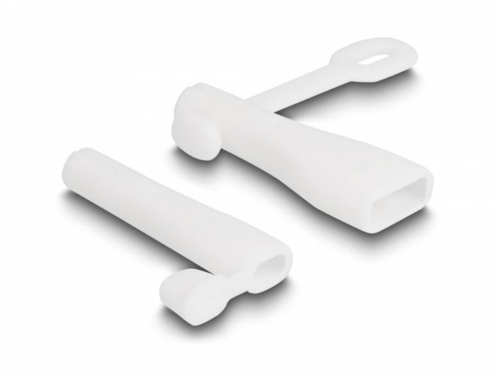 Thumbnail - Staubschutz für USB Typ-A Stecker und Apple Lightning™ Stecker Set 2 Stück weiß 64204 64204 Delock Inhalt: 1 St.