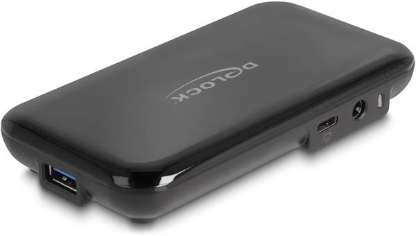 Delock 64209 USB-Hub 4+3 Port USB-A, USB-C® USB 3.2 Gen2 10 GBit/s mit USB-C® Stecker Schwarz 64209