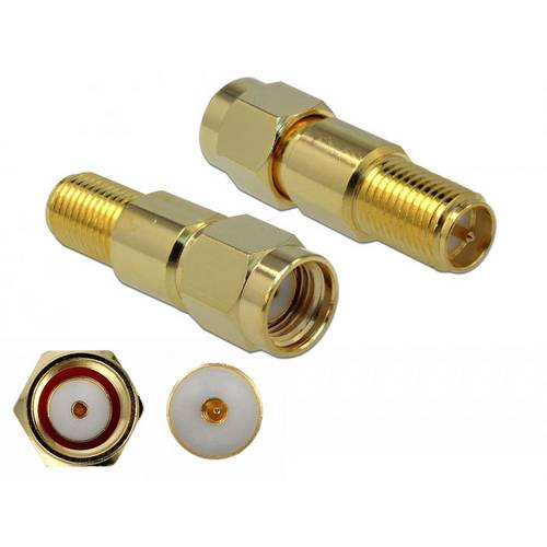 Thumbnail - Delock 89993 89993 HF-Adapter RPSMA-Stecker - RPSMA-Buchse 1 St.