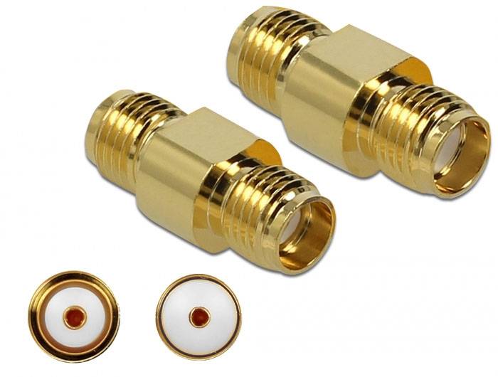 Delock 89974 89974 SMA-Adapter SMA-Buchse - SMA-Buchse 1 St. Bag-1
