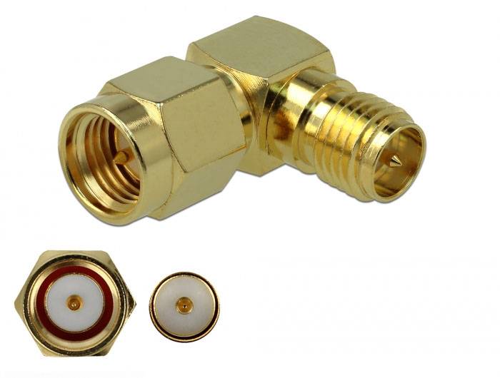 Delock 89967 89967 SMA-Adapter SMA-Stecker - RPSMA-Buchse 1 St. Piece-1
