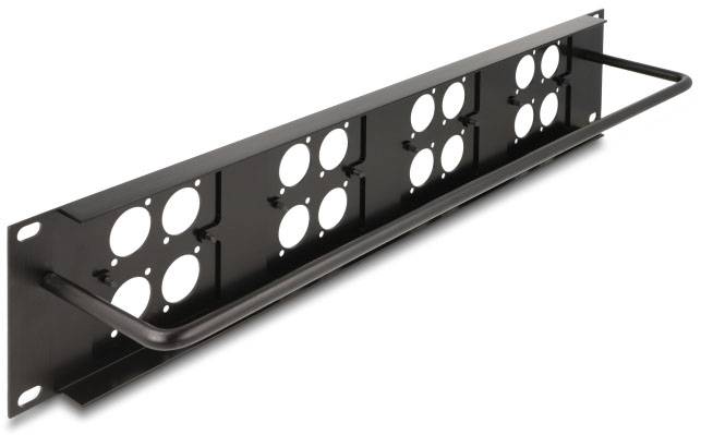 Delock 88195 Patch-Panel 2 HE Schwarz-2