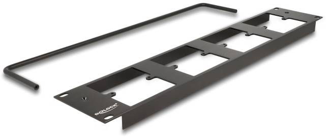 Delock 88195 Patch-Panel 2 HE Schwarz-3