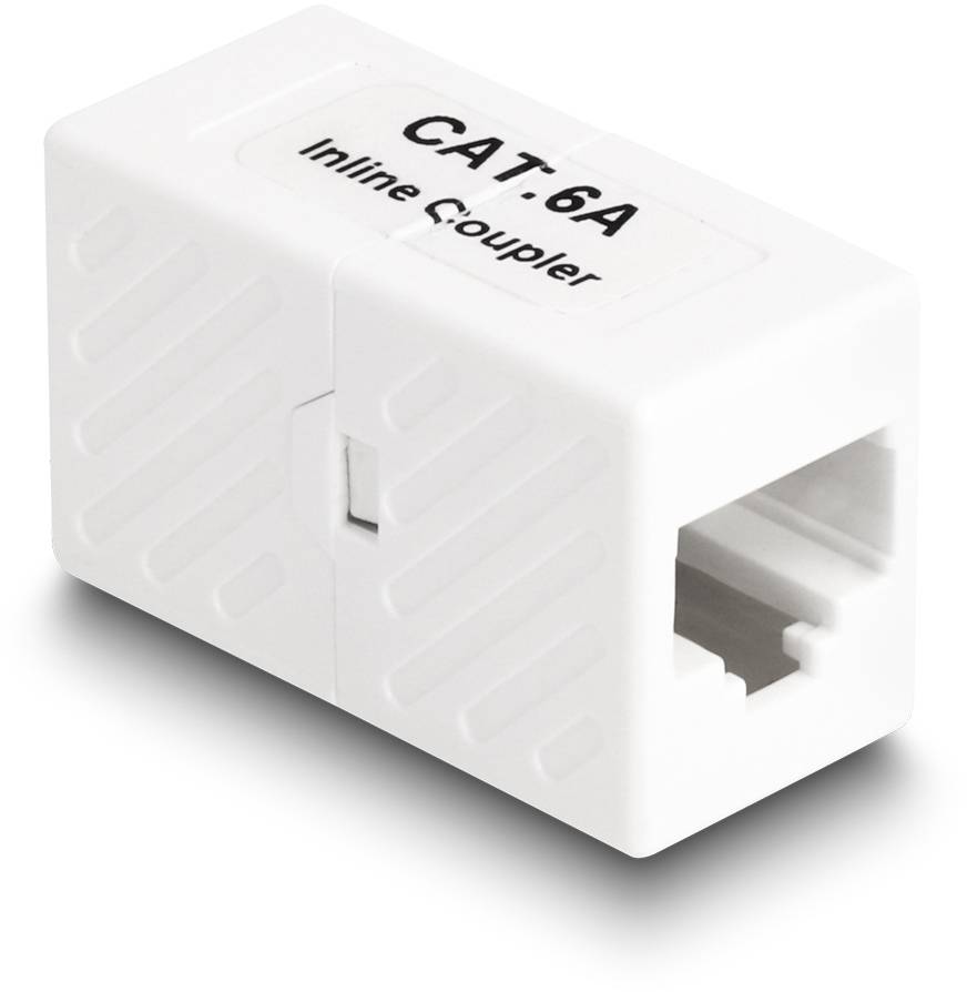 Delock RJ45 Netzwerk Adapter Kabel [1x RJ45-Buchse - 1x RJ45-Buchse] Weiß-1