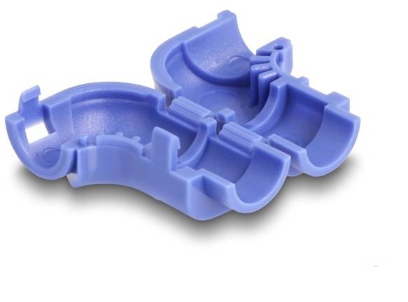 Delock Anwickelclip 88122 Bündel-Ø-Bereich 6 mm (max) Blau 8 St.-1