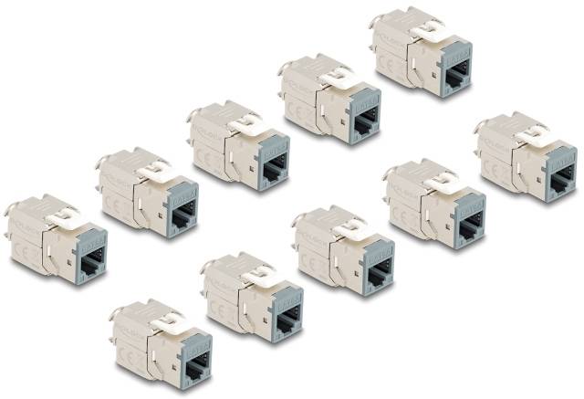 Thumbnail - Delock 88120 RJ45-Einbaumodul Keystone CAT 6a 1 St.