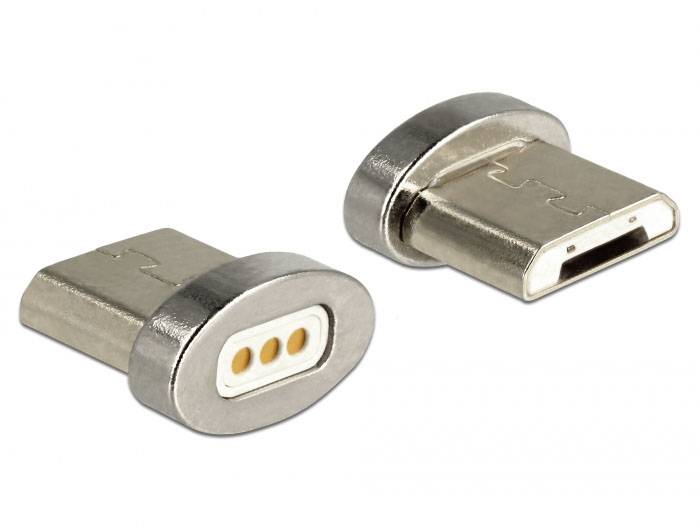 Thumbnail - Magnetischer Adapter USB Typ Micro-B Stecker 65929 65929 Delock Inhalt: 1 St.