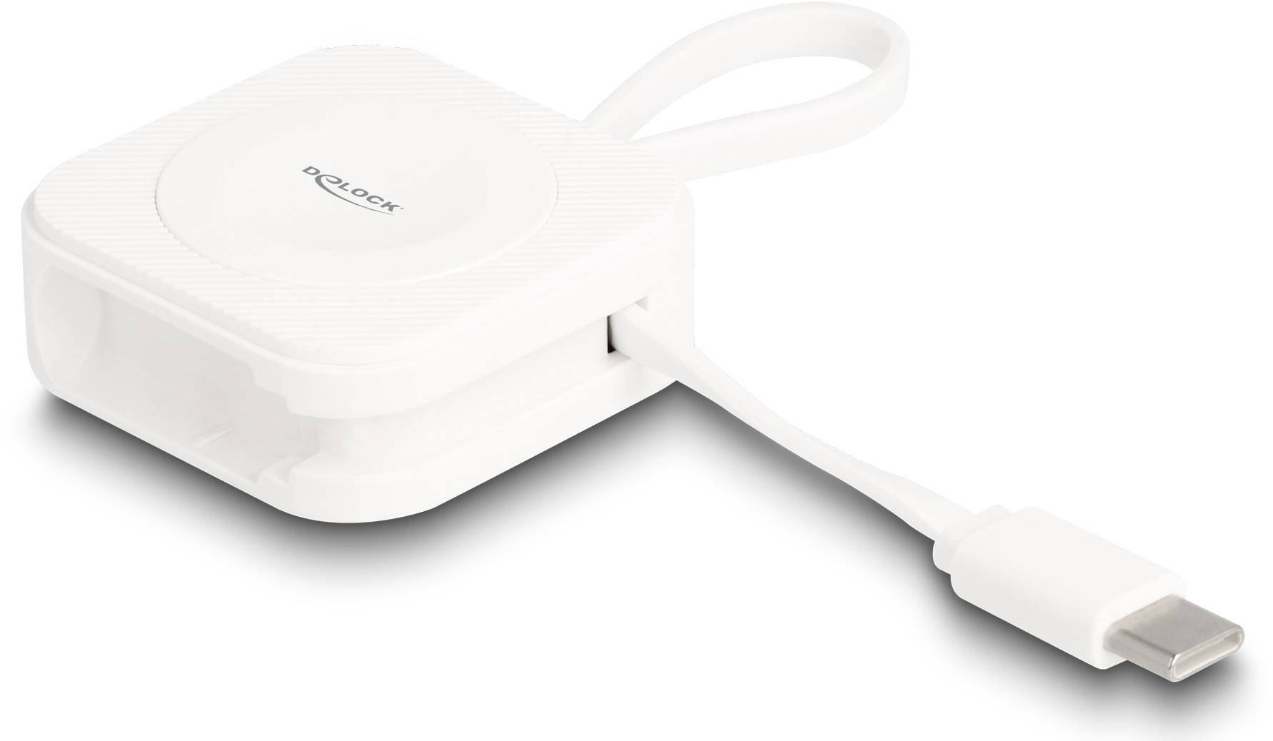 Delock 83023 USB Ladegerät 2.5 W USB-C® Qi Wireless Charging Weiß Steckdose Wireless Charger-2