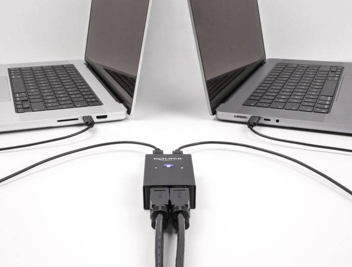 Delock 11505 USB 2.0-Umschalter Schwarz-3