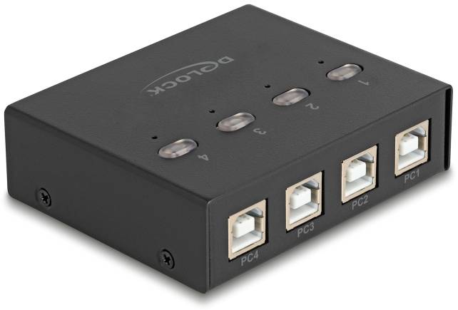 Delock 11507 USB 2.0-Umschalter Schwarz-1