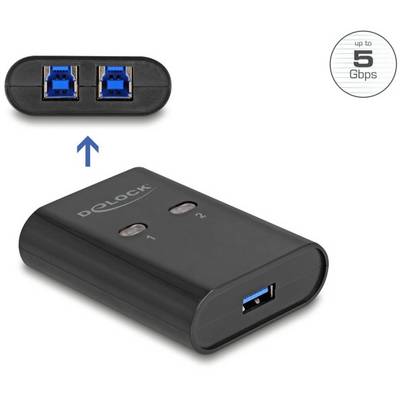 Delock 11508 USB 3.2 Gen 1-Umschalter (USB 3.0) Schwarz-2