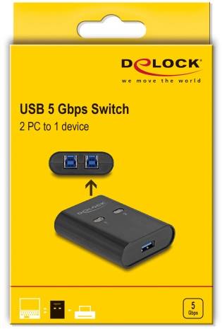Delock 11508 USB 3.2 Gen 1-Umschalter (USB 3.0) Schwarz-4