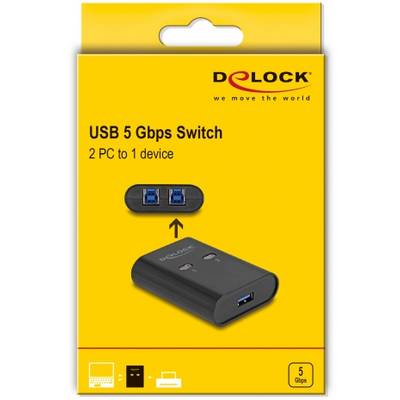 Delock 11508 USB 3.2 Gen 1-Umschalter (USB 3.0) Schwarz-4