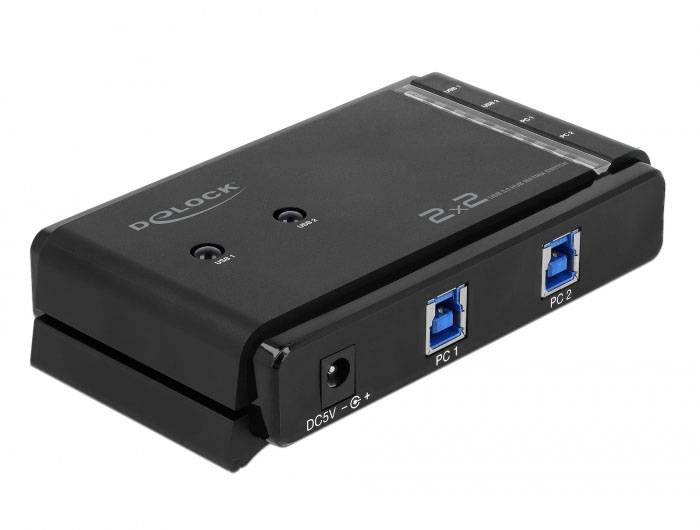 Delock 87736 USB 3.2 Gen 1-Umschalter (USB 3.0) Mehrfarbig-1