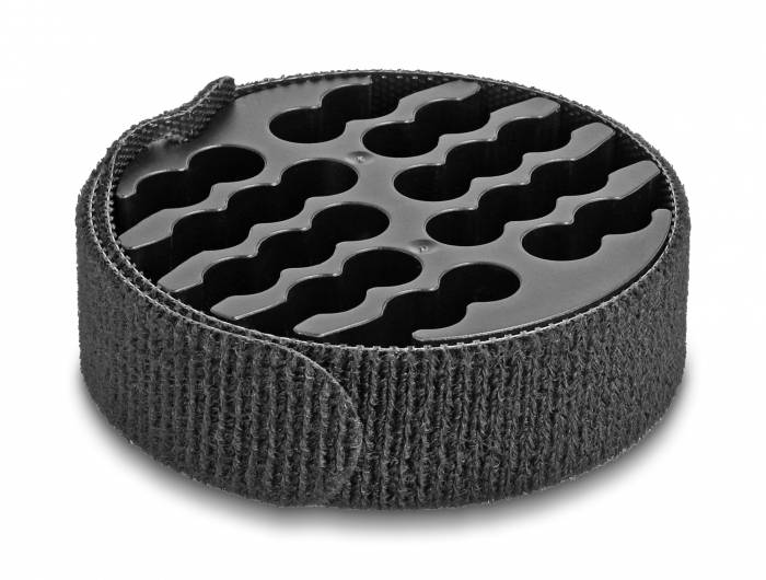 Delock Kabel-Halteclips Kunststoff Schwarz (B x T) 26 mm x 280 mm 1 St. 66057-0