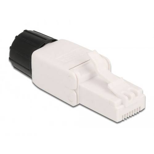 Delock 86978 RJ45 Stecker Cat.6A UTP werkzeugfrei 86978 Weiß 1 St.