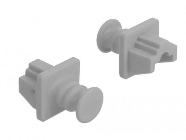 Delock 86508 Staubschutz für RJ45 Buchse 10 Stück grau 86508 Buchse Grau 1 St.