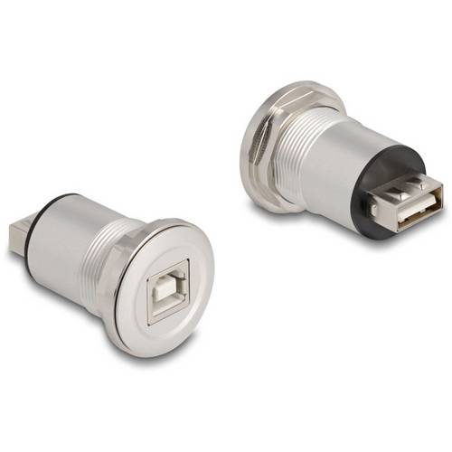 Thumbnail - USB 2.0 Typ-A zu Typ-B Einbaubuchse Aluminium 88194 88194 Delock Inhalt: 1 St.