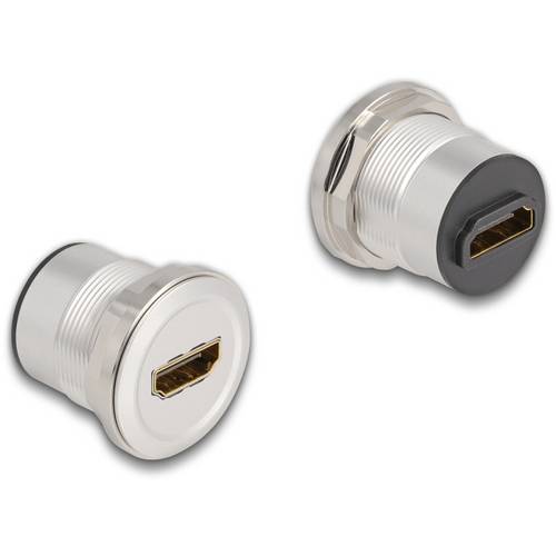 Delock 4043619881918 Einbaubuchse Schwarz, Silber 1 St.