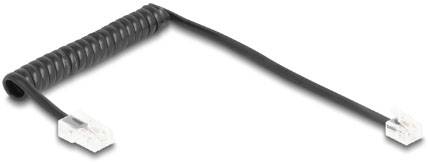 Thumbnail - Delock Telefon (analog) Anschlusskabel 1 m Schwarz