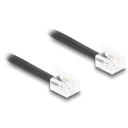 Thumbnail - Delock Telefon (analog) Anschlusskabel 1 m Schwarz