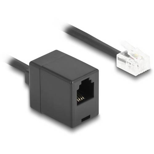 Delock Telefon (analog) Anschlusskabel 3 m Schwarz