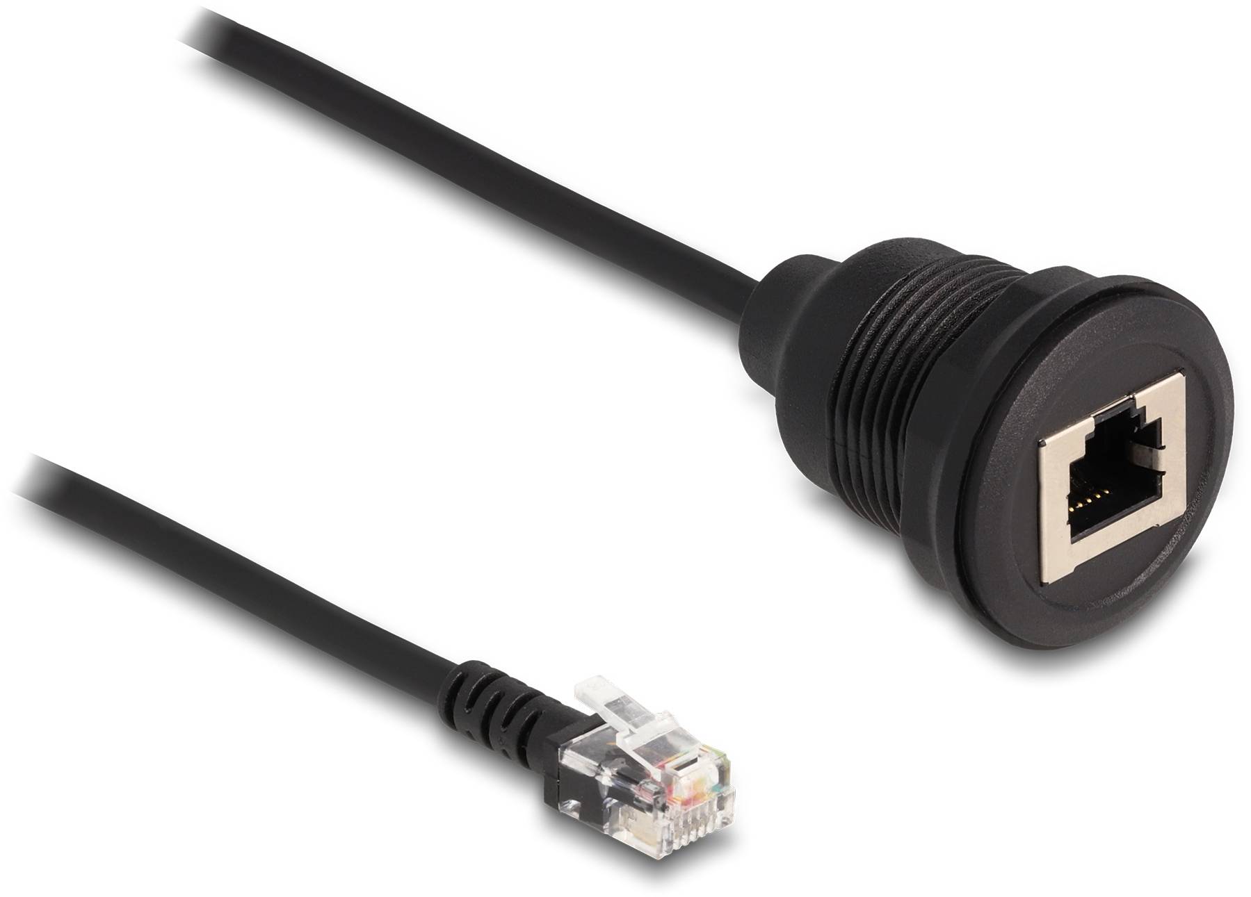 Delock Telefon (analog) Anschlusskabel 30 cm Schwarz-1