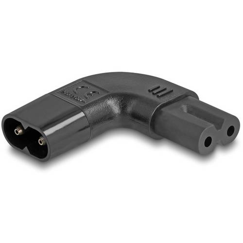 Thumbnail - Delock 80475 Netz-Adapter Kleingeräte-Buchse C7 - Kleingeräte-Stecker C8 Schwarz 1 St. Bag