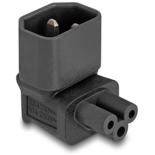 Thumbnail - Delock 80471 Netz-Adapter Stecker C14 - Kleeblatt-Buchse C5 Schwarz 1 St. Bag