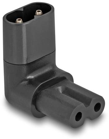 Delock 80470 Netz-Adapter Kleingeräte-Buchse C7 - Kleingeräte-Stecker C8 Schwarz 1 St. Bag-1