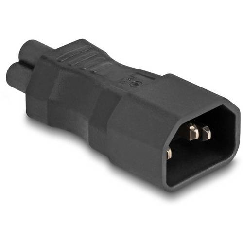 Thumbnail - Delock 80468 Netz-Adapter Kleeblatt-Buchse C5 - Stecker C14 Schwarz 1 St. Bag