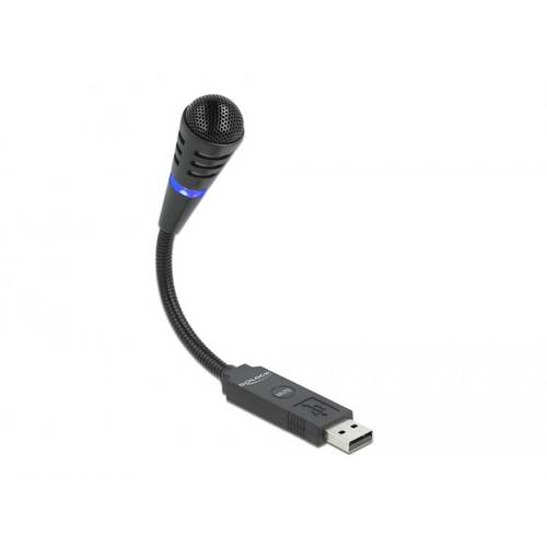Thumbnail - Delock 66499 Ansteck Gesangs-Mikrofon Übertragungsart (Details):USB USB USB Schwarz