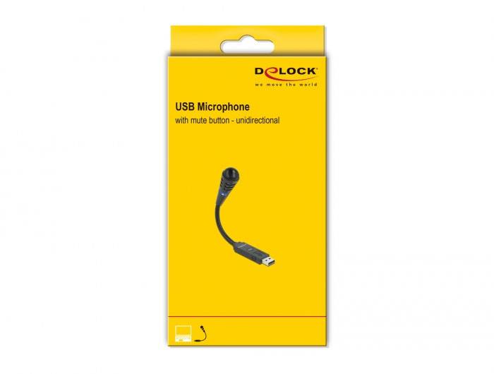 Ansteck Gesangs-Mikrofon Delock 66499 Übertragungsart (Details):USB-3