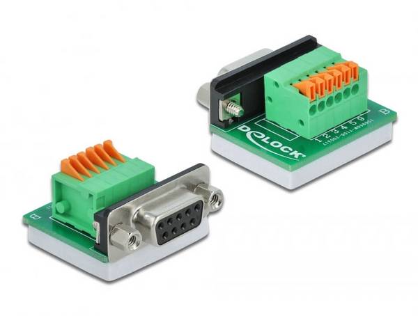 Delock 66557 VGA Adapter [1x D-SUB-Buchse 9pol. - 1x Buchse] Grün  0.032 m