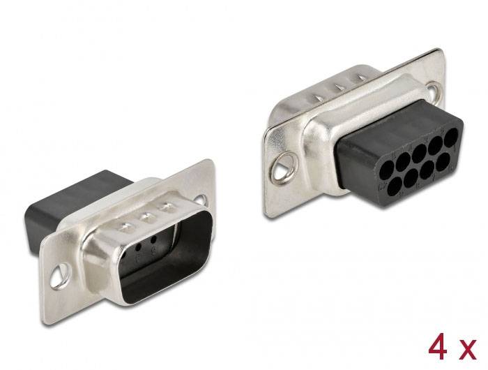 Thumbnail - Delock 66708 D-SUB Steckverbinder - 4 St. Bag