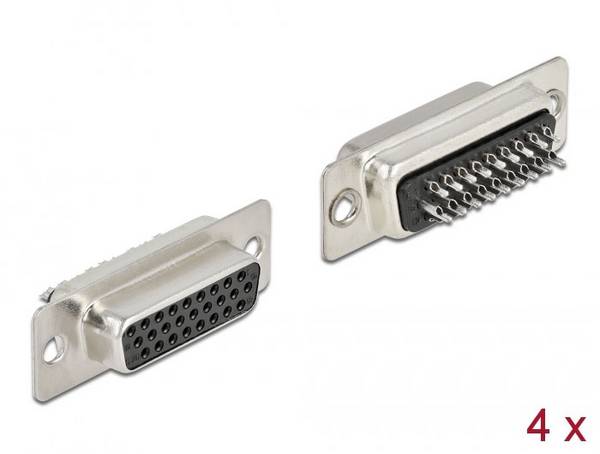 Delock 66717 D-SUB Steckverbinder - 4 St. Bag
