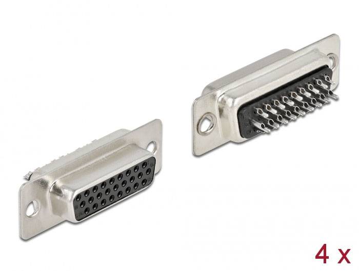 Delock 66717 D-SUB Steckverbinder - 4 St. Bag-1