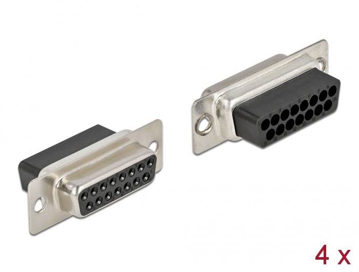 Thumbnail - Delock 66720 D-SUB Steckverbinder - 4 St. Bag