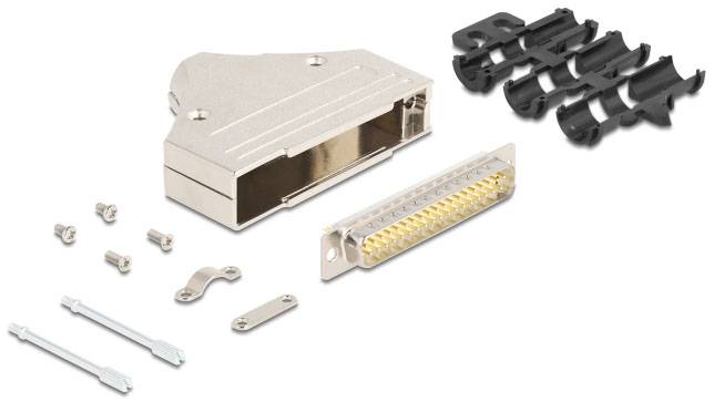 Delock 67136 67136 D-SUB Gehäuse Metall Silber 1 St. Bag-1