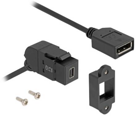 Delock 67155 Displayport-Einbaumodul Keystone Kabel 1 St.